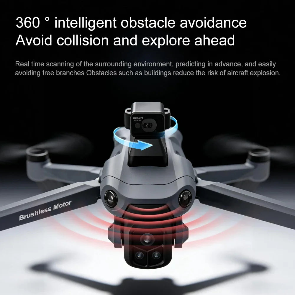Original V918 Max GPS Foldable Drone 8K Dual Camera 360° Obstacle Avoidance Brushless 5G WiFi Screen Remote RC Quadcopter