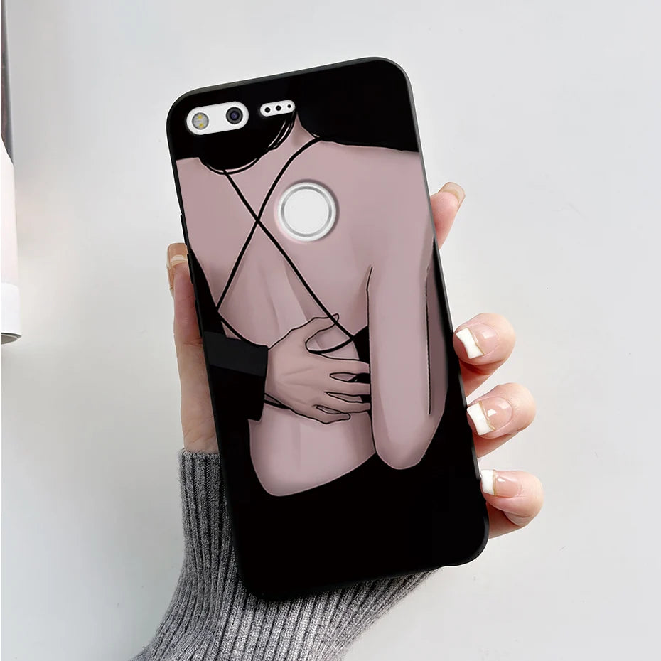 For Google Pixel XL Phone Case Cute Cartoon Soft Silicone Protect Cover Coque For Google Pixel 1 XL Pixel1 1XL Bumper Case Funda