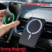 Car Air Vent Magnetic Wireless Charger Phone Holder, Fast Charging Mount Compatible with MagSafe iPhone 17/16/15/14/13/12 Pro