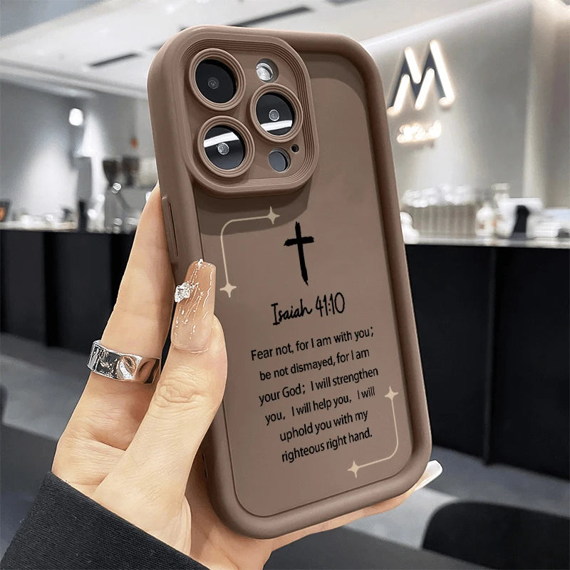 Christian Bible Book Pattern Silicone Phone Case For Samsung Galaxy S25 Ultra S24 FE S23 Plus S22 S21 S20 A15 A55 A54 A35 Cover