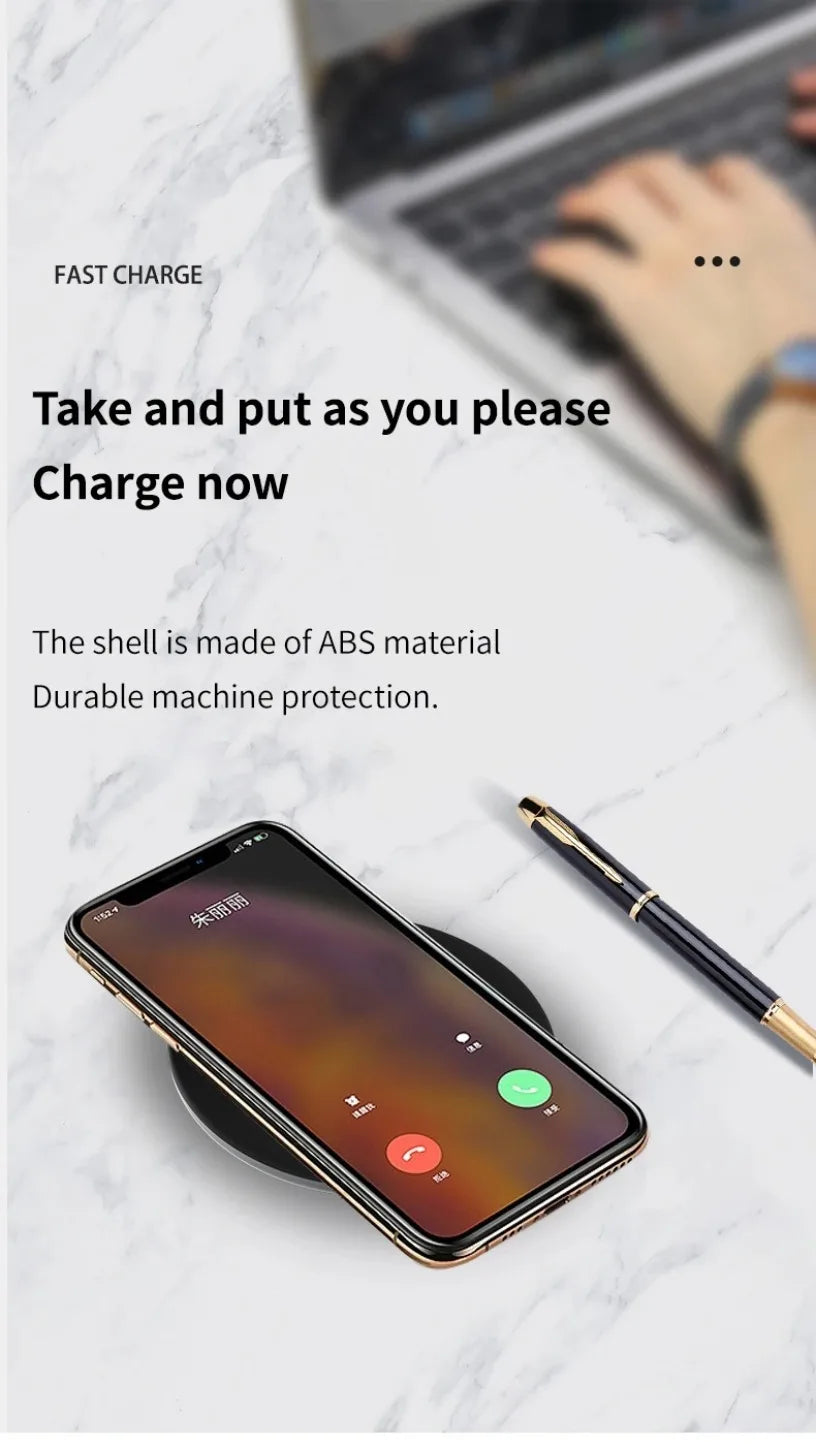 15W Fast Wireless Charger Pad For Samsung For Galaxy S25 S24 S23 S22 S21 Ultra Z Fold Flip 6 4 5 Note10 Note20 S10 Plus QI Pad