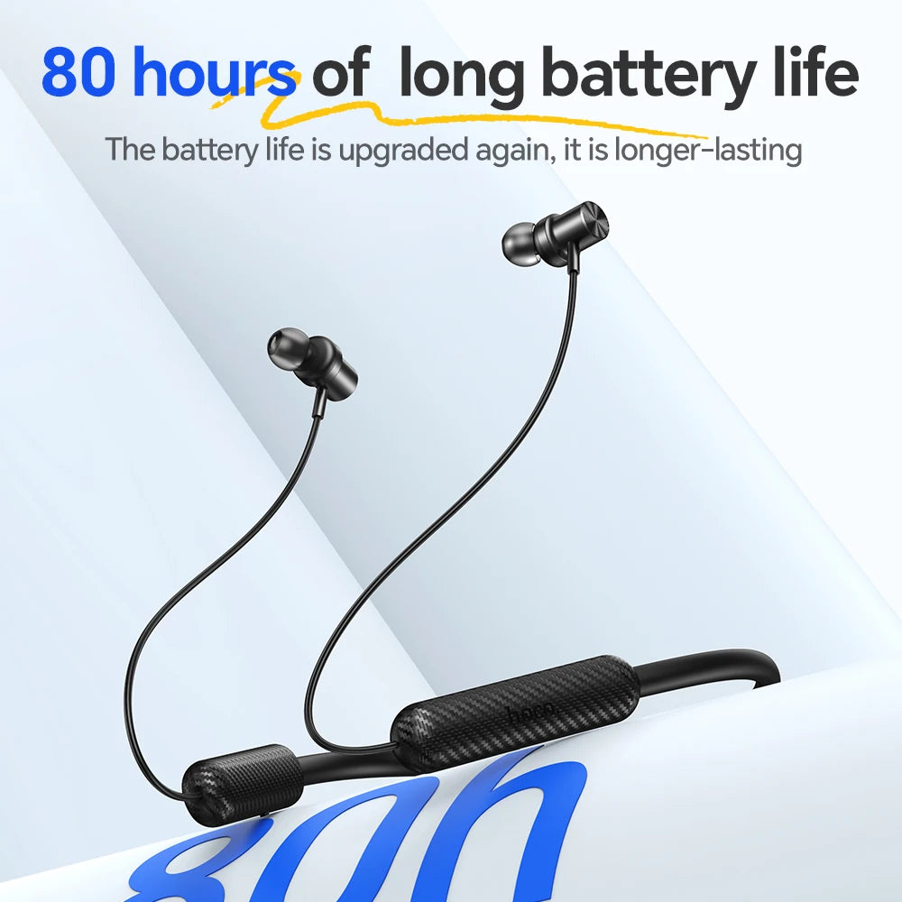 HOCO ES70 Neckband Headsets Bluetooth Wireless Headphones Outdoor Sport Earphones Portable Hifi Sounds Earbuds With Microphone
