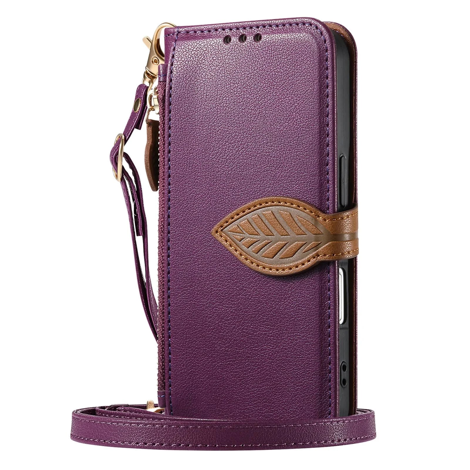 Purse Case for Google Pixel 10 9 Pro XL 10A 9A, Zipper Pocket Phone Protection Cover with Card Slots Holder Wrist Strap Lanyard