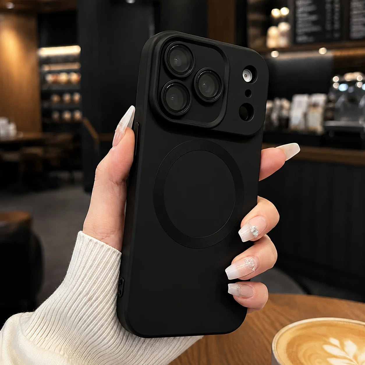 Premium Metallic Sheen Magnetic Phone Case for Iphone 11 12 13 17 Pro Max 15 16 14 Plus Camera Lens Protector Back