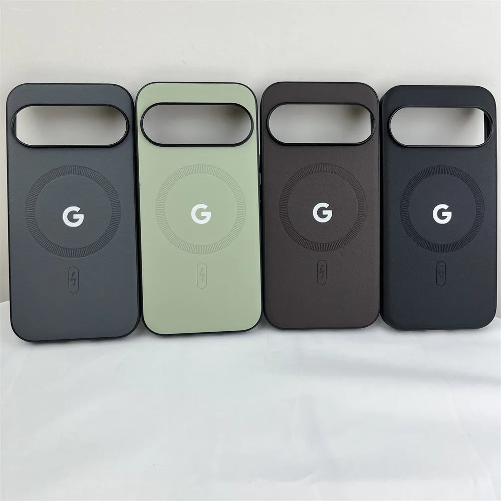 Luxury Matte Plain Skin Phone Case For Google Pixel 8 9 10 Pro XL 10A 9A 8A 8Pro 9proxl For MagSafe Shockproof Protection Cover