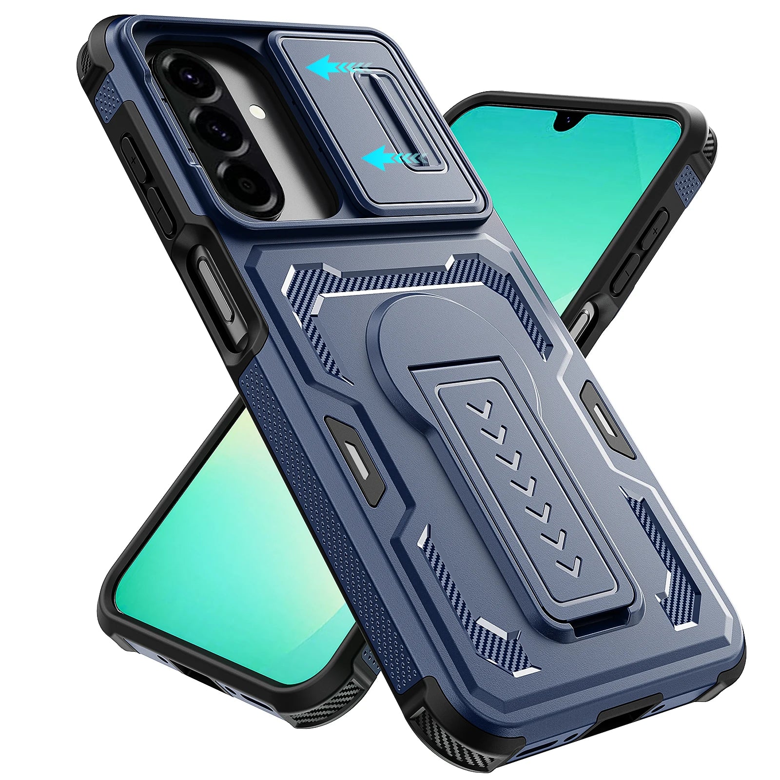 Anti-Falling Military Armor Case for Samsung Galaxy A57 5G S26 Ultra A17 A27 A37 A16 A56 A36 A26 A07 S25 Ultra S24 Lens Cover