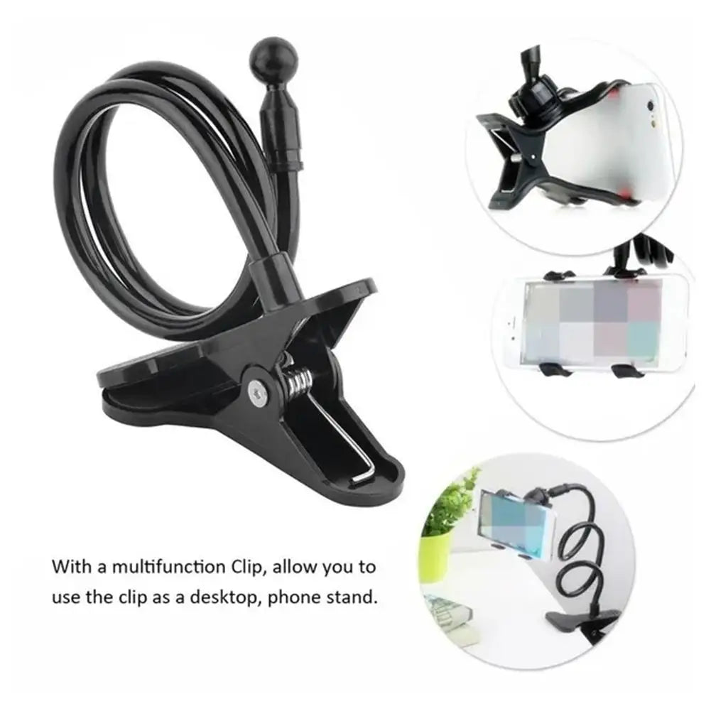 Phone Holder Gooseneck Flexible Arm Lazy Rotatable Bedside Cellphone Stand Mount Household Support Bracket Smartphone Holder