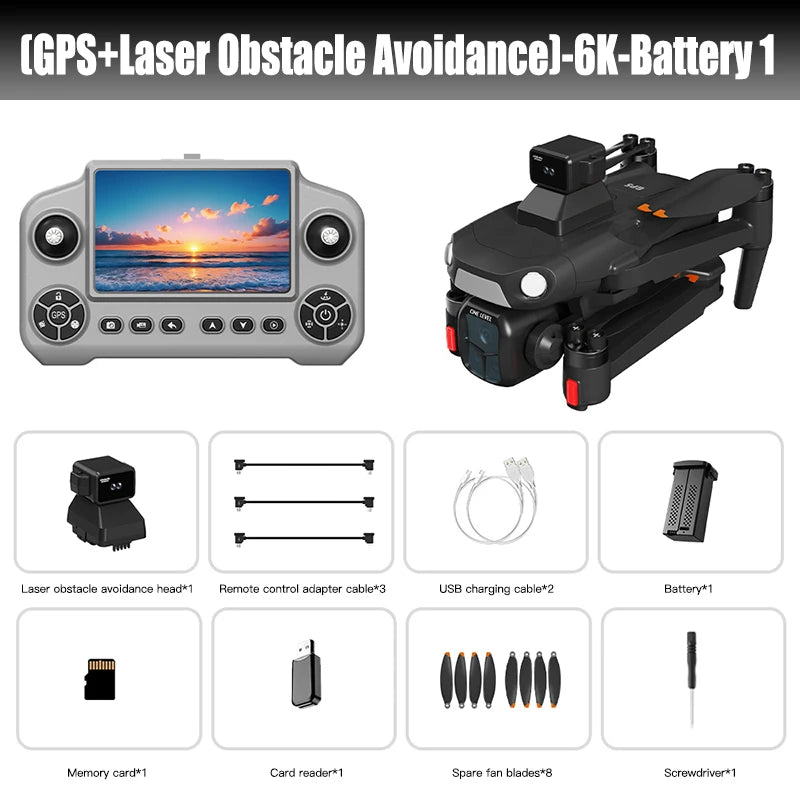 Original A1R 3S Original 8K Drone 4K 5G GPS 360° Laser obstacle avoidance Brushless Foldable Quadcopter RC Distance 3KM Dron