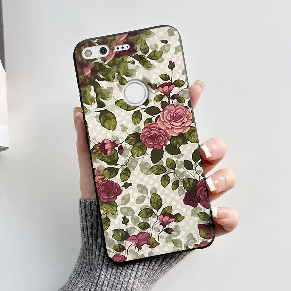 For Google Pixel XL Phone Case Cute Cartoon Soft Silicone Protect Cover Coque For Google Pixel 1 XL Pixel1 1XL Bumper Case Funda