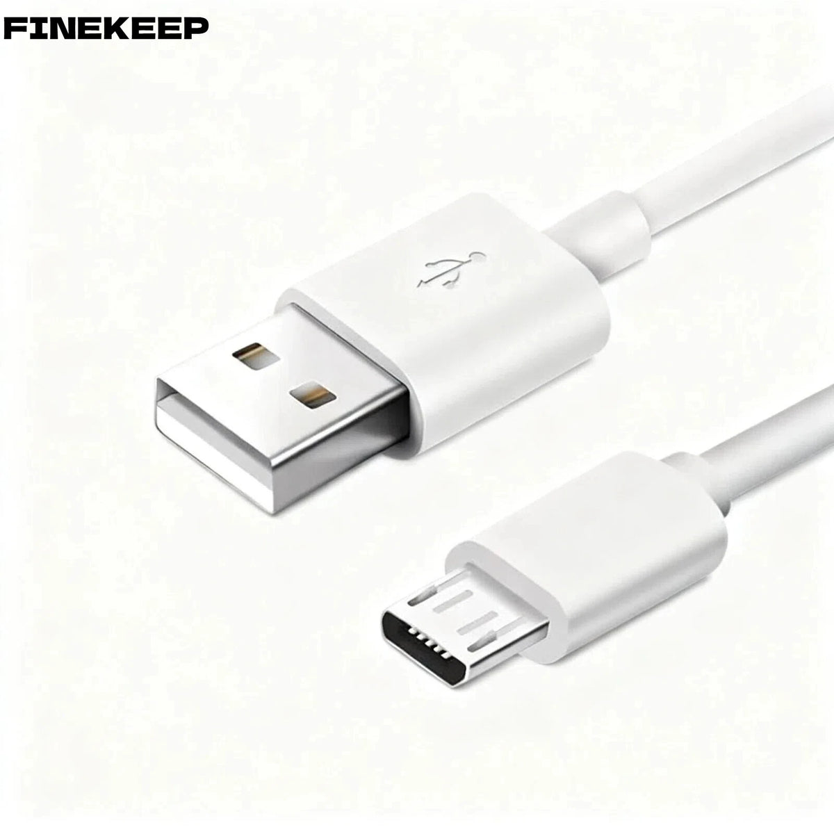 FINEKEEP 1M/2M/3M Thickened Micro USB A Cable Fast Charging & Data Sync Cord for Android Phones Security Cameras Tablets