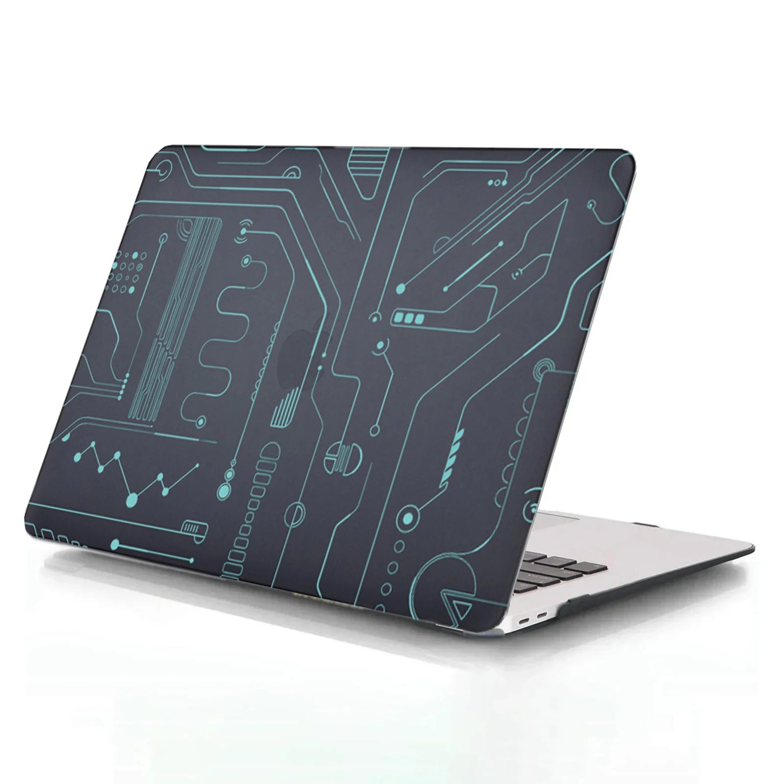 New Mechanical style  Plastic Laptop Case for MacBook Air 15 13 case A2681 A1466 A1369  M2 2023  Pro13 A1932 A2179A2338 A2337