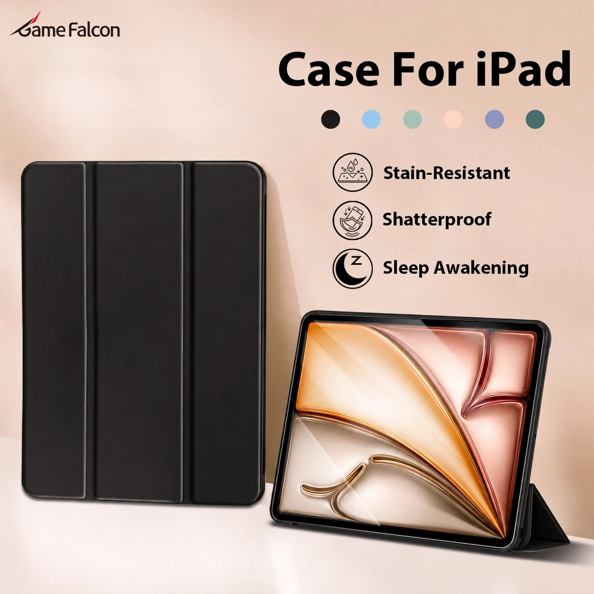 Case For iPad A16 10 9 9th 10th Generation Pro 13 M5 12.9 Air 11th M4 M3 M2 Air 5 4 3 11 For Ipad Mini 7 6 10.9 Protective Cover