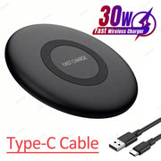 15W Fast Wireless Charger Pad For Samsung For Galaxy S25 S24 S23 S22 S21 Ultra Z Fold Flip 6 4 5 Note10 Note20 S10 Plus QI Pad