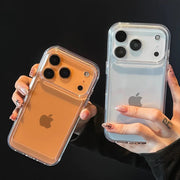 Luxury Clear Hard Acrylic Phone Case For iPhone 17 Air 16 15 14 13 12 11 Pro Max XS XR X Plus Soft Shockproof Bumper Cover