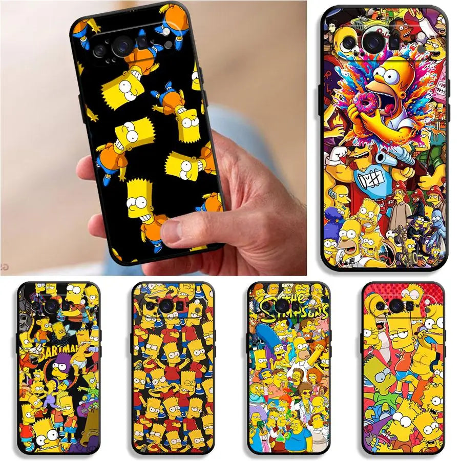 The Simpsons Fashion Bart Case for Google Pixel 10A 9a 8a 10 9 Pro XL 6a 7a 6 7 8 Pro Funda Phone Cover