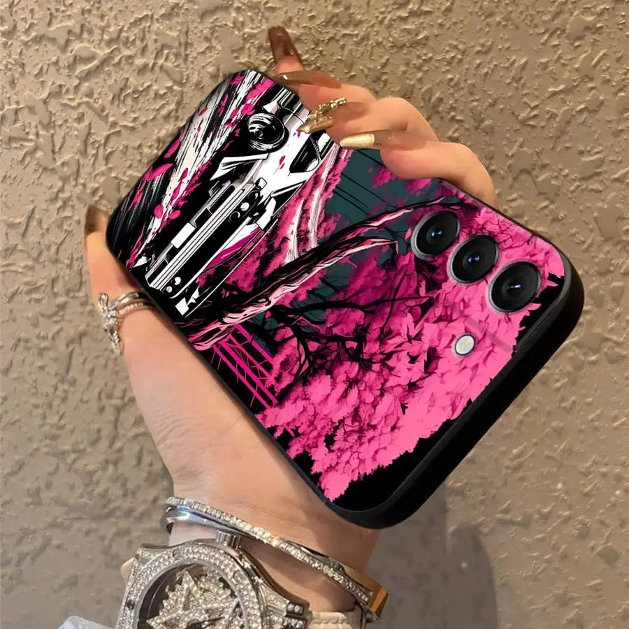 Japanese Drift Car Case for Samsung Galaxy S26 Ultra S24 S25 Plus Note 20 8 9 10 S10 S9 S20 Ultra S23 S21 FE Funda Phone Cover