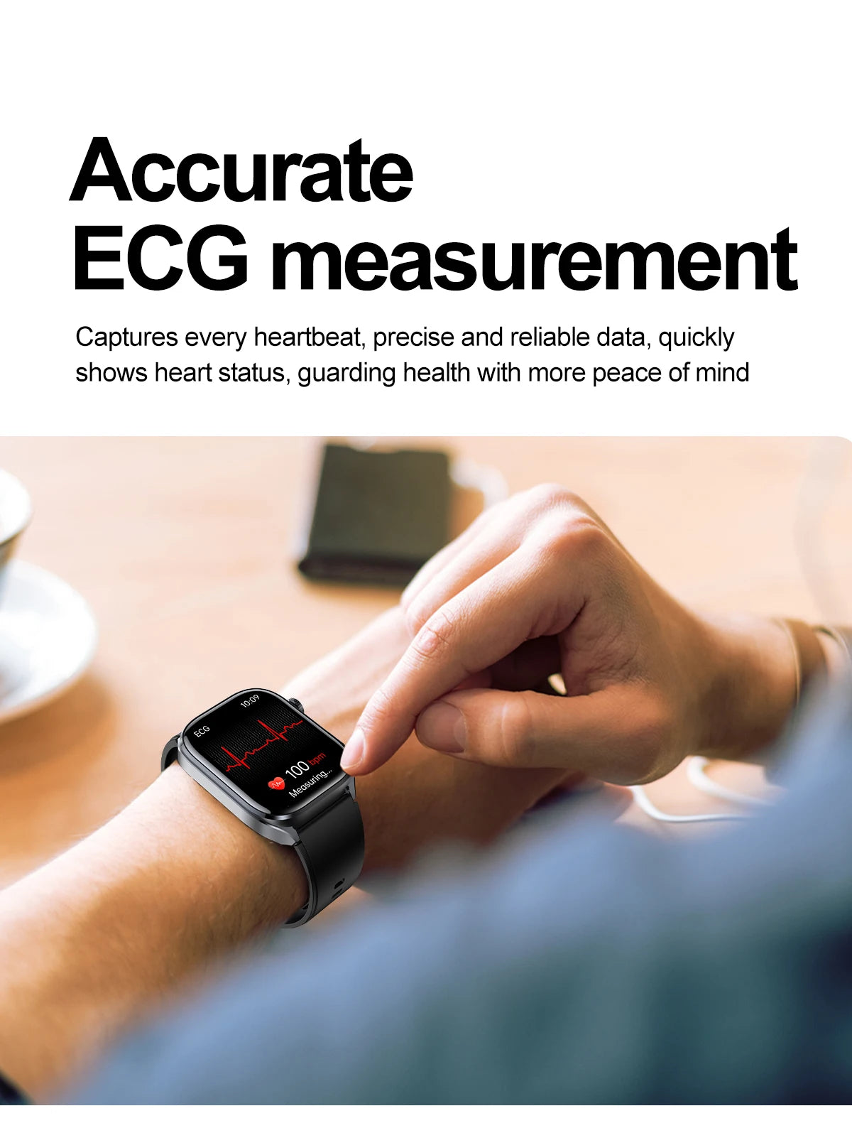2026 New Accurate ECG Smart Watch Heart Health Analysis Blood analysis Blood Lipid Blood Pressure BT call Smart Watches For Men