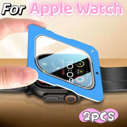 Easy Install 2Pcs Tempered Glass Film For Apple Watch Ultra 2 3 Ultra2 Ultra3 49mm Screen Protector With Alignment Tool