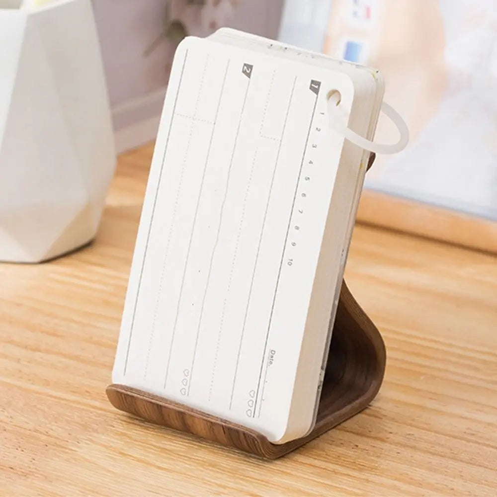 Creative Wood Mobile Phone Holder Portable Elegant Tablet Holder Crafts Durable Wooden Phone Bracket Tabletop Decoration