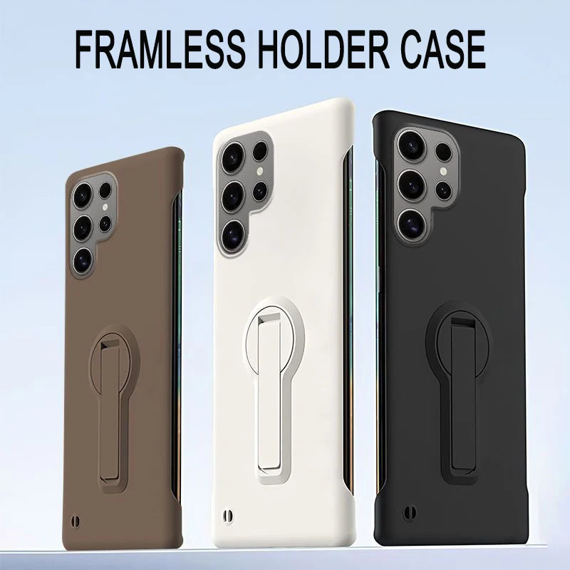 Phone Case For Samsung Galaxy S25 Edge S24 S23 S22 S21 S20 FE S10 Note 20 Ultra 10 Plus Cover Thin Frameless Holder Protector