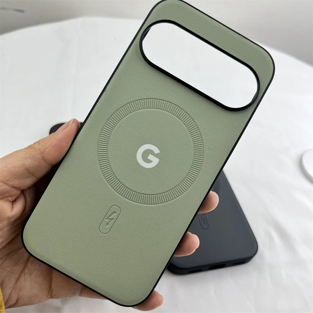 Luxury Matte Plain Skin Phone Case For Google Pixel 8 9 10 Pro XL 10A 9A 8A 8Pro 9proxl For MagSafe Shockproof Protection Cover