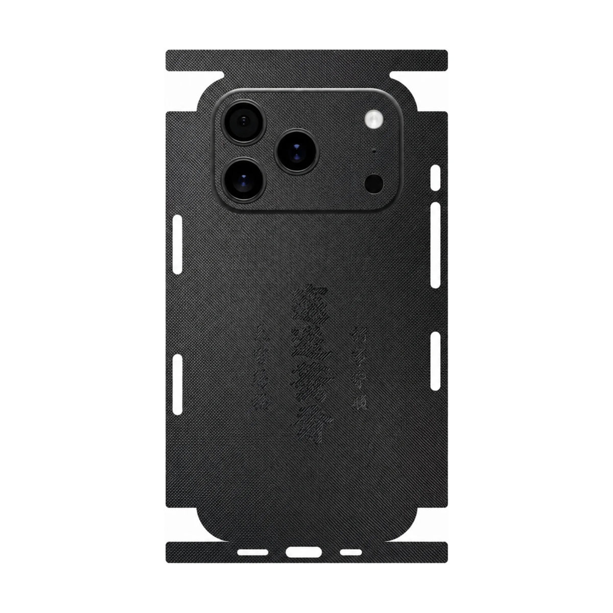 Full Wrap Back Skin for iPhone 17 16 15 14 13 Pro Max Faux Leather Rear Protective Film Anti Scratch Phone Sticker
