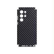 3D Carbon Fiber Skin Grain Full Body Phone Protector Sticker For SAMSUNG GALAXY S23 Ultra S23 Plus S25 S24 Back +Sides Wrap Film