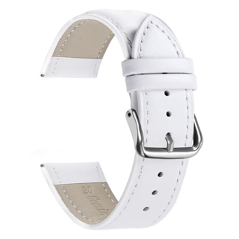 Leather Strap 12mm 13mm 14mm 15mm 16mm 17mm 18mm 19mm 20mm 21mm 22mm 23mm 24mm Soft Watchband for Men Women Universal Bracelet
