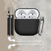 Silicone earphone case For Apple AirPods 4 Case Wirless hesdphones Earbuds case with   hook