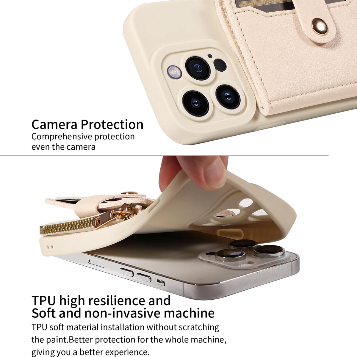 Faux Leather phone case for Samsung GalaxyS25ultra S20 S21 S22 S23 S24plus FE Note20 Crossbody with Mirror Zipper Wallet Cover