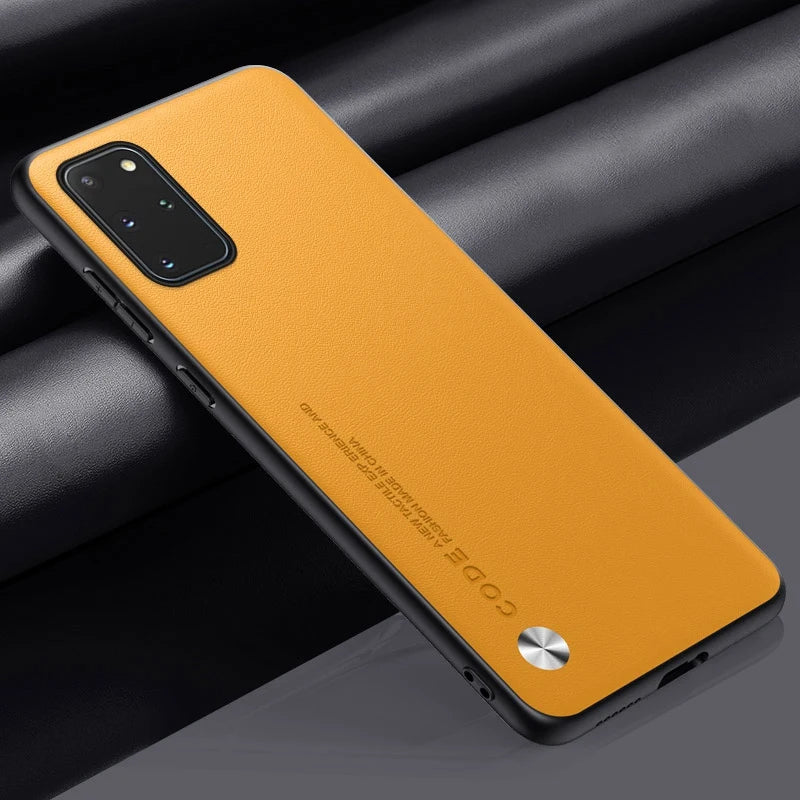 Luxury Leather Phone Case For Samsung Galaxy S20 Plus S20 FE Protective Cover Matte Silicone Case For Samsung Note 20 Ultra 5G