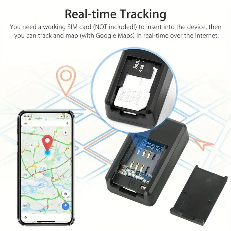 Mini Magnetic Gps Tracker Gf-07 for Car Real Time Tracking Anti-Lost Auto Locator Strong Magnetic Mount Sim Message Positioner
