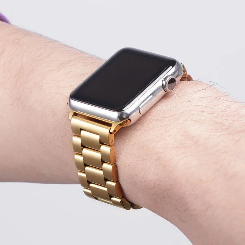 Metal Strap For Apple Watch Ultra 2 49mm 45mm 41mm 44mm 40mm Stainless Steel Wristband For iWatch Series 9 8 7 6 5 4 3 SE Band