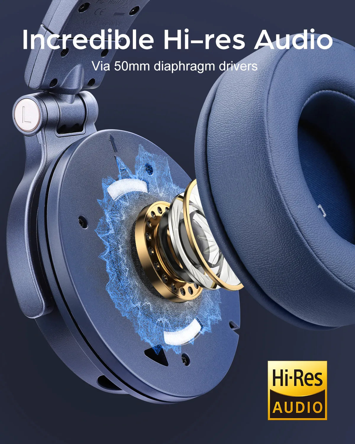 Oneodio Monitor 60 Wired HiFi Headphones Professional Studio DJ Headphones Stereo Over Ear Headset With Hi-Res Audio Microphone