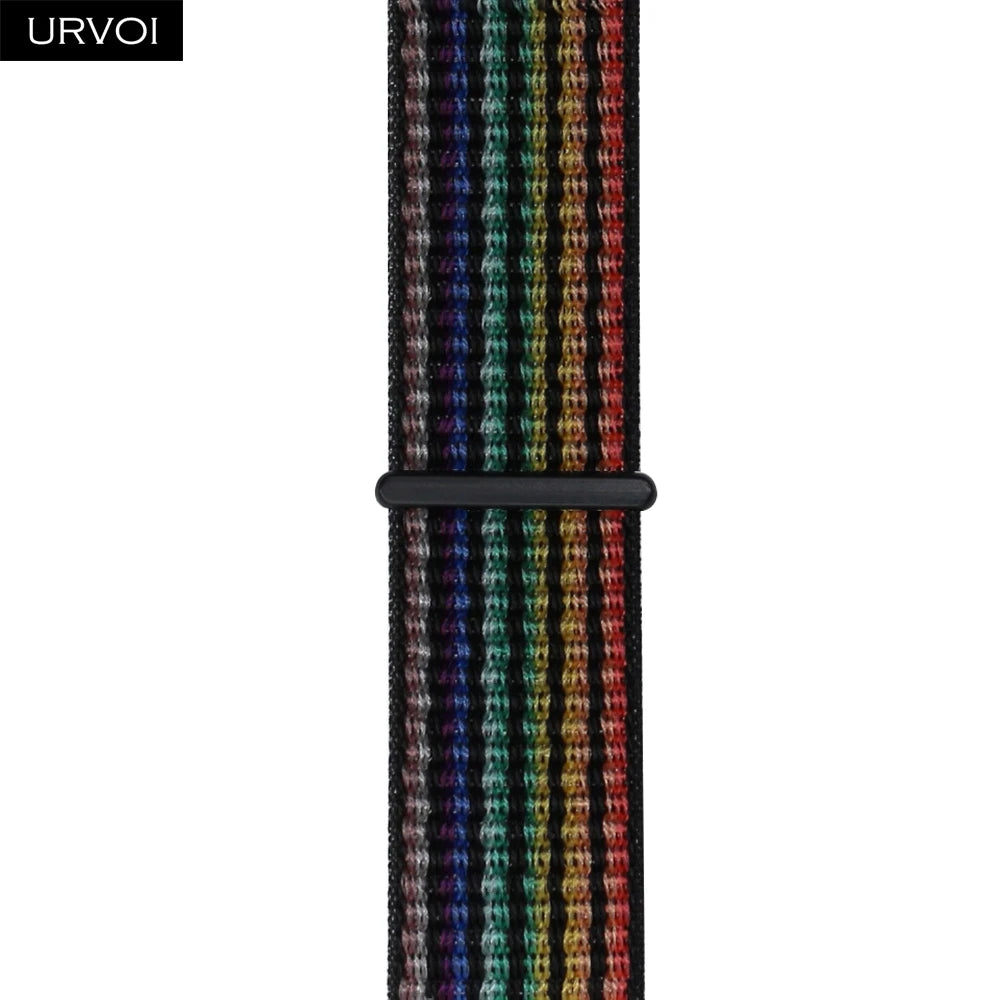 URVOI New Pride Edition Sport Loop for Apple Watch Ultra 4 3 2 1 Series 12 11 10 9 8 7 SE Nylon Strap for iWatch Sport Band 49mm