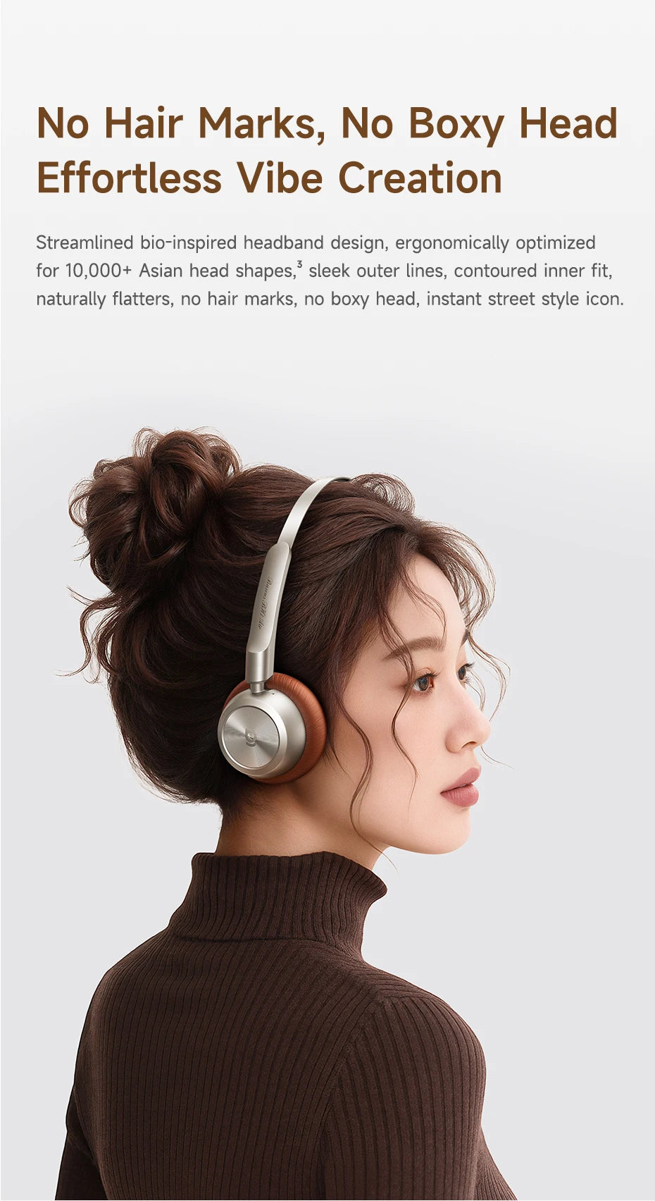 Baseus BH1 Air Wireless Headphones Bluetooth 6.0 ENC Noise Cancellation Lightweight 90g Over Ear Headset 80H Earphone