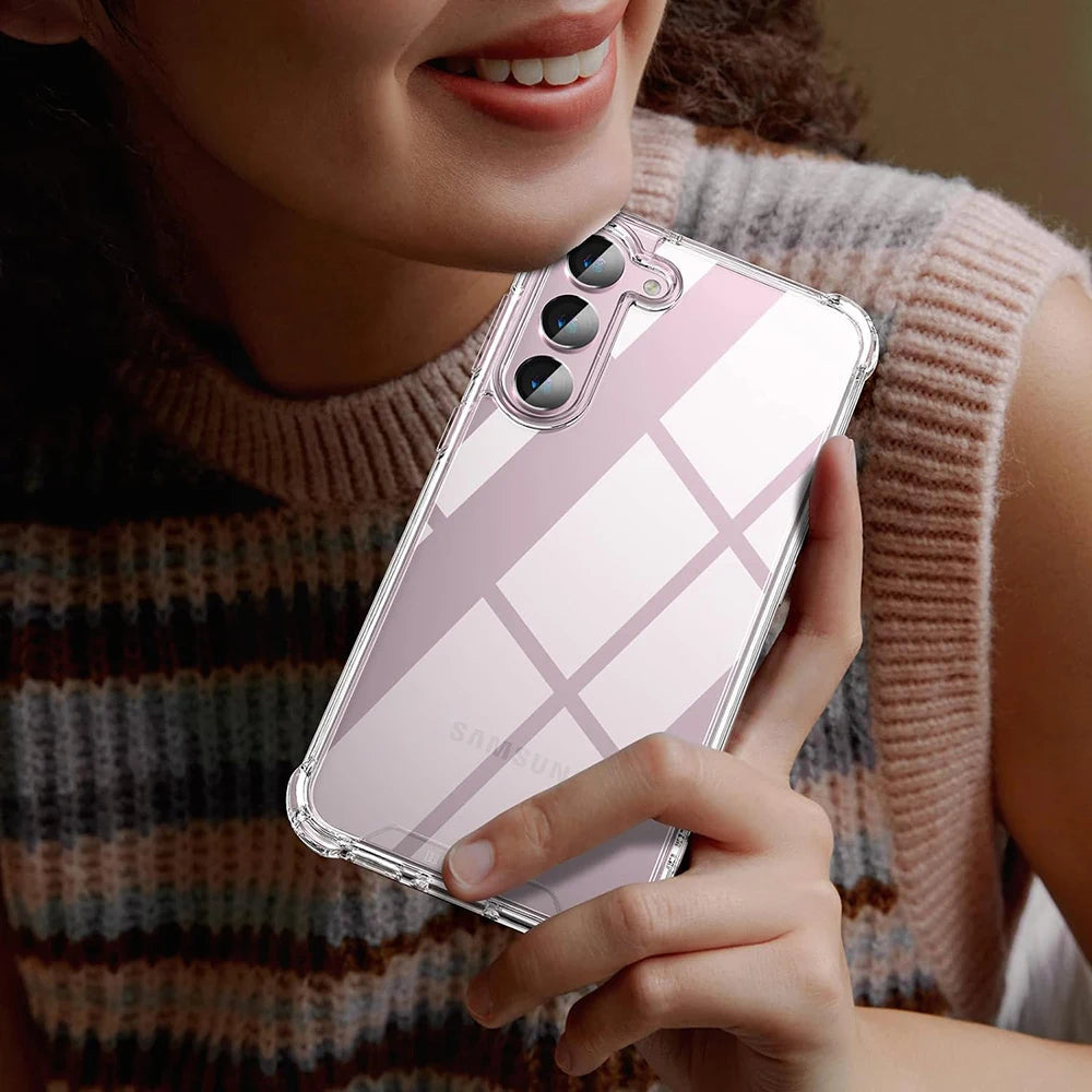 Shockproof  Case For Samsung Galaxy S8 S9 S10 Lite S20 FE S21 S22 S23 S24 Plus Ultra Silicone Clear Soft Cover