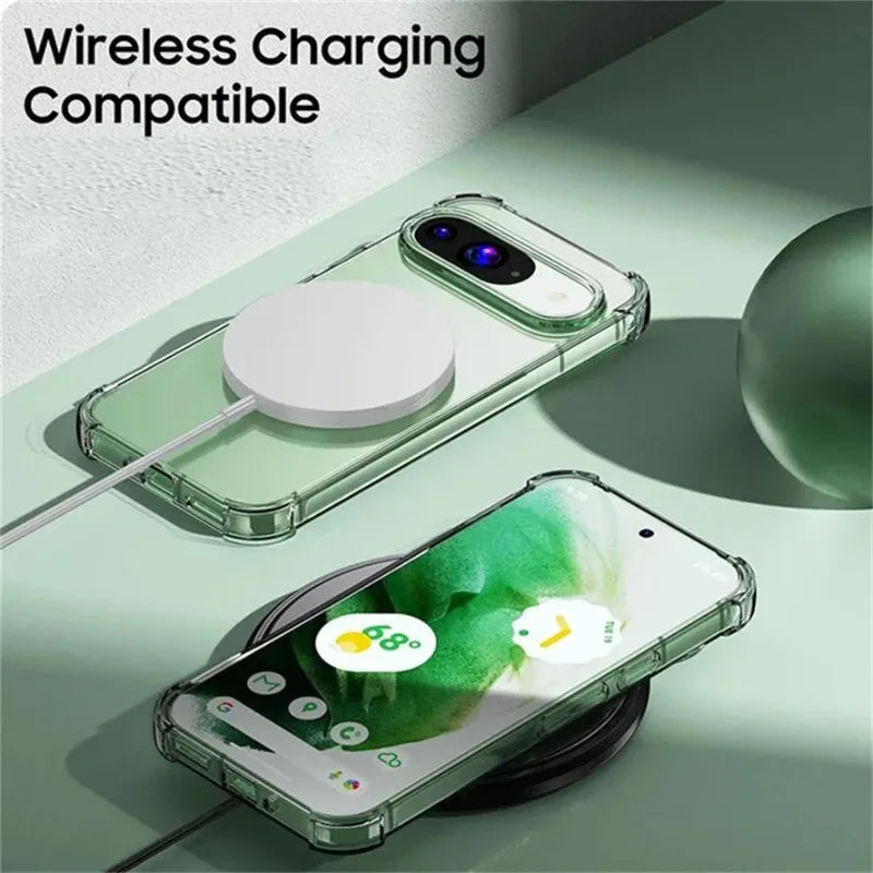 Case For Google Pixel 11 10 9 8 7 6 Pro 9A 8A 7A 6A 5G Protective Cover Four Corners Shockproof Bumper Coque Fundas