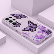 Dreamy Butterfly Phone Case For Samsung Galaxy S25 S24 S23 S22 S21 S20 Ultra FE S10 S10E Plus Note 20 Ultra Silicone Cover