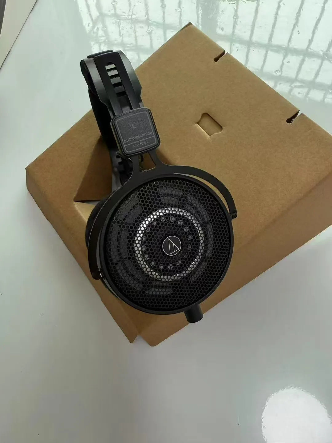 Audio-Technica ATH-R50X Open Back Over Ear Studio Monitor Wired Headphones HiFi Clear Sound Gaming Live Streaming Headset