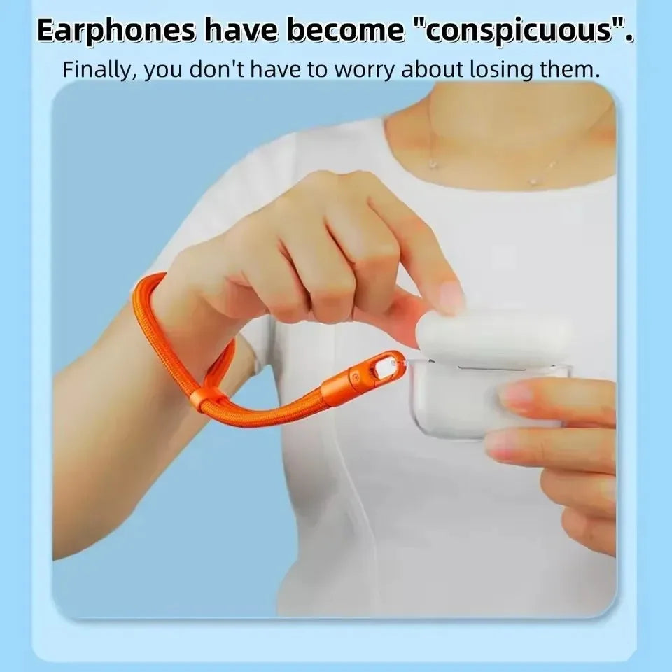 Universal Adjustable Mobile Phone Lanyard Short Wrist Strap with Self-locking Anti-drop Design Durable Polyester Phone Strap
