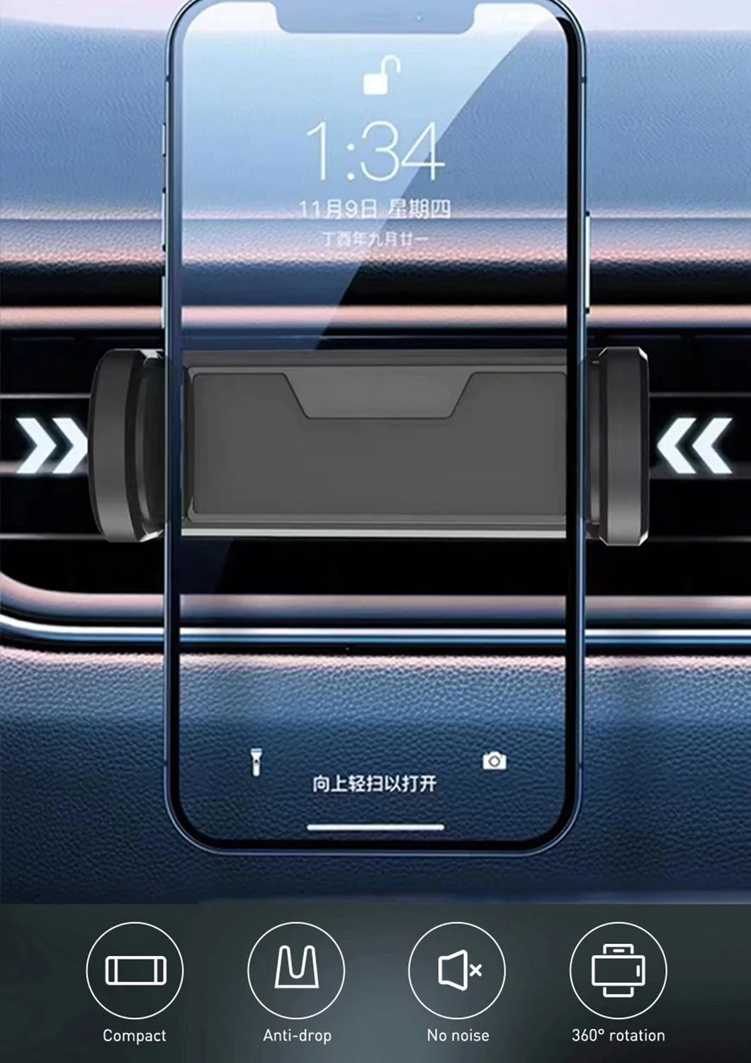 2026NEW Car Phone Holder For Universal Mobile Phone Holder Stand Car Phone Stand For Car Air Outlet Mount Car Cell Phone Support