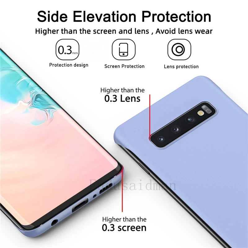 Designer Slim Thin Matte Phone Cover Case For Samsung S24 S23 S22 S21 S20 FE S10 Plus Bumper Note 20 Ultra 10 Plus Classic Cases