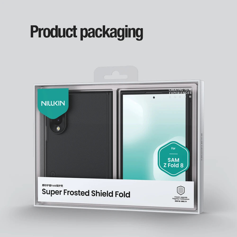 Magsafe Case For Samsung Galaxy Z Fold 8 Fold8 5G Nillkin Frosted Fold Prop Fonrt + Back Magnetic Cover