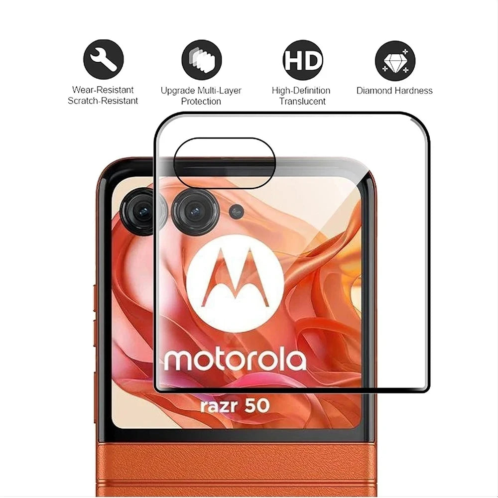 2PCS 3D Curved Tempered Glass For Moto Razr 50 Ultra 50Ultra 9H Full Cover Protective Film Screen Protector For Razr Plus 2024