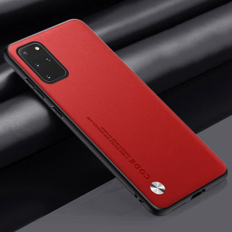 Luxury Leather Phone Case For Samsung Galaxy S20 Plus S20 FE Protective Cover Matte Silicone Case For Samsung Note 20 Ultra 5G