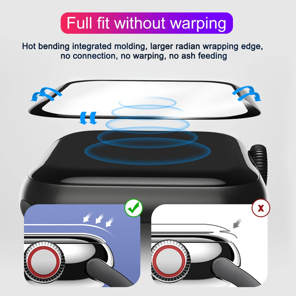5PCS Screen Protector for Apple Watch Ultra 4 3 2 49 40 41MM 42MM 44MM 45MM 38MM Soft Film for iWatch Series 12 11 10 9 8 7 6 SE