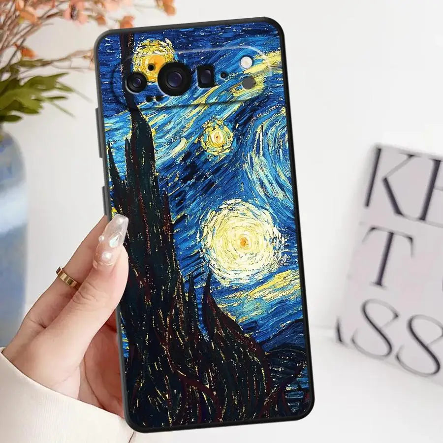 Funda Phone Cover Case for Google Pixel 7a 9a 8a 10 9 Pro XL 6 7 8 Pro 6a Van Gogh's Starry Sky