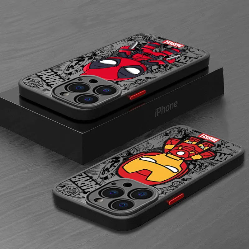 Hot Cool IronS-manS DeadpoolS Phone Case For Samsung Galaxy S25 S24 S23 S22 S21 S20 S10 FE Note20 Plus Ultra Lite 5G Back Cover