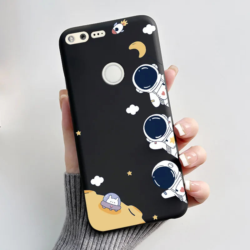 For Google Pixel 1 Case Aesthetic Cute Cat Shockproof Silicone TPU Soft Back Cover for Google Pixel 1 Pixel1 XL Phone Case Coque